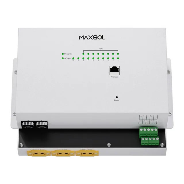 Керований промисловий комутатор PoE 8GE+2GF із сонячним живленням