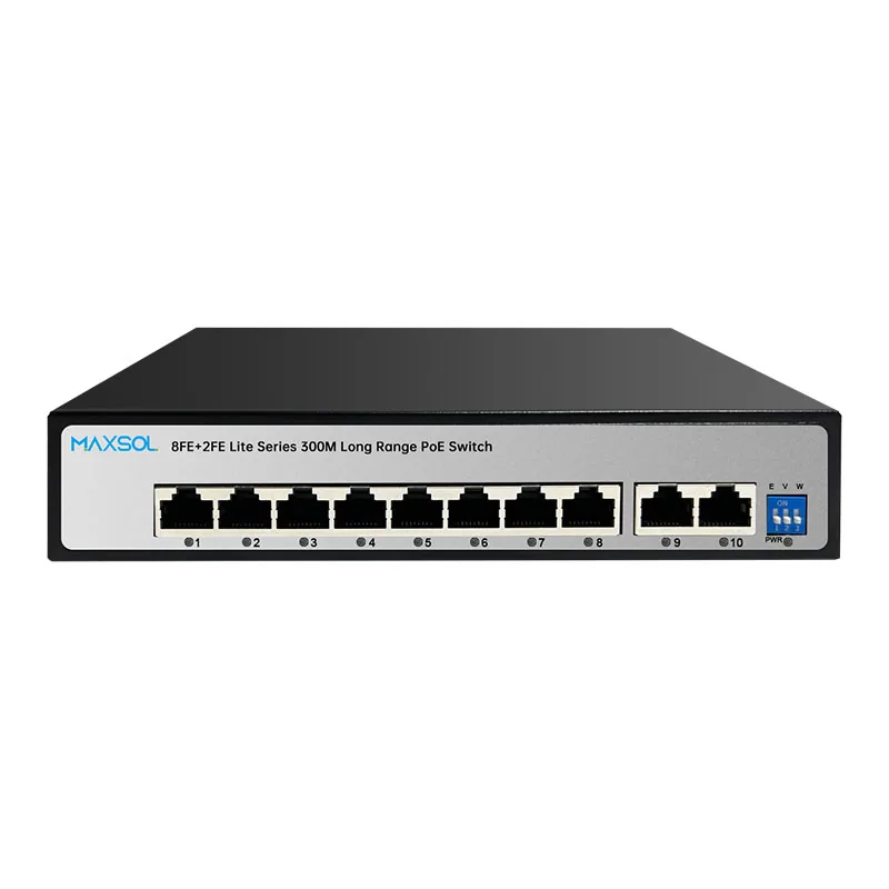 8-портовий комутатор Fast Ethernet PoE+ зі сторожовим таймером Watchdog