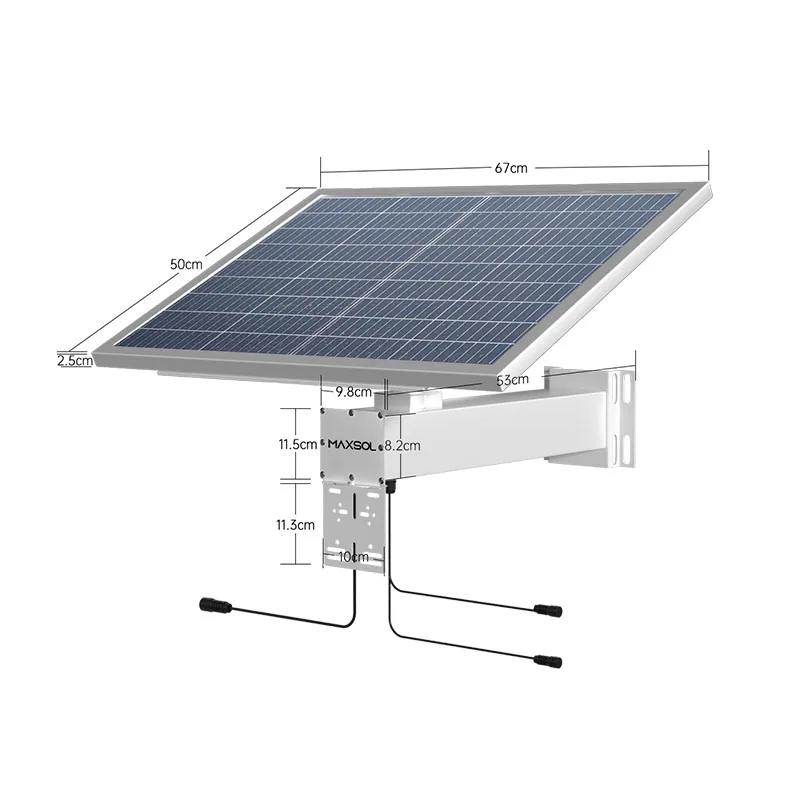 Промисловий комплект сонячного живлення 60W із запасом енергії 384Wh