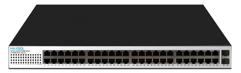 48-портовий некерований комутатор Gigabit PoE великої дальності, 400W