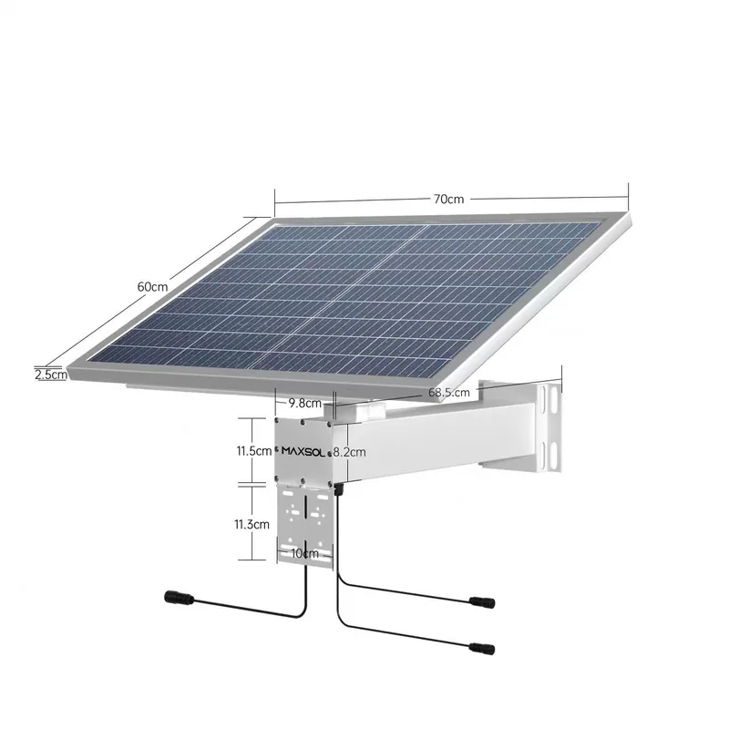 Промислова система сонячного живлення 80W з акумулятором LiFePO4 для CCTV