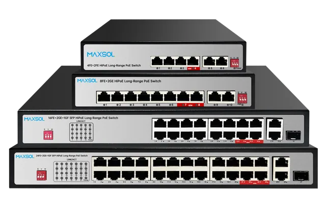 Комерційний комутатор PoE 100Mbps