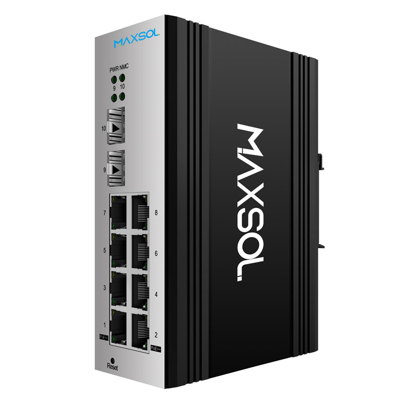 8-портовий керований промисловий комутатор Gigabit PoE++